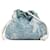 Bandolera azul LOEWE Paula's Ibiza Denim Flamenco Knot Cuero  ref.1389394