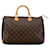 Brown Louis Vuitton Monogram Speedy 35 Boston Bag Leather  ref.1389406