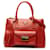 Cartable rouge Prada Saffiano Lux Galleria avec poche avant Cuir  ref.1389415