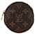 Brown Louis Vuitton Monogram Porte-Monnaie Round Coin Purse Cloth  ref.1389417