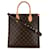 Braune Louis Vuitton-Umhängetasche mit Monogramm Sac Plat PM Leder  ref.1389434