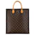 Braune Louis Vuitton-Monogramm-Sac-Plat-Einkaufstasche Leder  ref.1389478