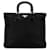 Saffiano Bolso satchel Prada Tessuto negro Cuero  ref.1389481