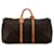 Bolsa de viaje marrón Louis Vuitton Monogram Keepall 60 Castaño Cuero  ref.1389487