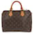 Braune Louis Vuitton Speedy 30 Boston Tasche mit Monogramm Leder  ref.1389522