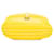 Pochette Chanel ovale gialla su borsa a tracolla con catena Giallo Pelle  ref.1389538