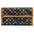 Carteira Louis Vuitton Monograma Multicolore Porte Tresor Internacional Preta Preto Lona  ref.1389548