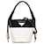 White Prada Mini Ouverture Leather Bucket  ref.1389562