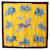 Sciarpe di seta gialla Hermès Carrousel Giallo  ref.1389564