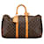 Keepall Braune Louis Vuitton-Monogramm-Keeperall 45-Reisetasche Leder  ref.1389574