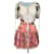 Autre Marque Vestido com estampa floral pêssego e multicolorido Hemant & Nandita tamanho US XS Rosa Sintético  ref.1389603