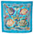 Bufanda de seda azul Hermès Grand Fonds Bufandas  ref.1389610
