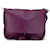 Bandolera LOEWE de napa con flecos y anagrama morado Púrpura Cuero  ref.1389648