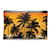 Pochette con cerniera gialla Saint Laurent Palm Tree Giallo Tela  ref.1389655