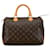 Braune Louis Vuitton Speedy 30 Boston Tasche mit Monogramm Leder  ref.1389676