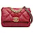 Rote Chanel-Umhängetasche „19“ aus Lammleder mit Klappe  ref.1389690