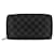 Black Louis Vuitton Damier Graphite Vertical Zippy Wallet Cloth  ref.1389699