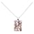 Collana con pendente a placca obliqua Dior in argento  ref.1389710