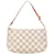 White Louis Vuitton Damier Azur Pochette Accessoires Shoulder Bag Leather  ref.1389744