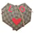 Bolso bandolera Gucci GG Supreme Heart Love con cadena marrón Castaño Lienzo  ref.1389748