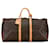 Bolsa de viagem marrom Louis Vuitton Monogram Keepall 55 Couro  ref.1389749