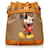 Braune Gucci Mini GG Supreme Mickey Mouse Beuteltasche Leder  ref.1389835