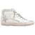 Weiße und graue High-Top-Sneakers mit Nieten von Golden Goose, Größe 37 Leder  ref.1389844