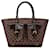 Brown Louis Vuitton Damier Ebene Manosque GM Tote Bag Leather  ref.1389880