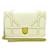 Portefeuille Diorama clouté en cuir de veau Dior blanc sur sac bandoulière chaîne  ref.1389887