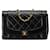 Black Chanel Medium Lambskin Diana Flap Crossbody Bag Leather  ref.1389902