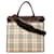 Beige Burberry House Check Satchel Leather  ref.1389913
