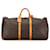 Brown Louis Vuitton Monogram Keepall 60 Travel Bag Leather  ref.1389919