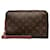 Bolso clutch Orsay con monograma de Louis Vuitton marrón Castaño Cuero  ref.1389941