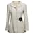 Vintage blanco y negro Chanel Cruise 2001 chaqueta de camelia a rayas talla FR 36 Sintético  ref.1389969