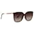 Brown Gucci Round Tinted Sunglasses  ref.1389989
