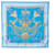 Lenços de seda azuis Hermès Parures Des Sables Azul  ref.1390003