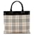 Khaki Burberry House Check Tote Leather  ref.1390004