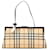 Khaki Burberry House Check Clasp Handbag Leather  ref.1390018
