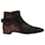 Black & Brown Roger Vivier Suede Ankle Boots Size 40  ref.1390050