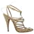 Sage Etro Python & Stingray Caged Sandals Size 41 Green Exotic leather  ref.1390059