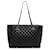 Black Chanel CC Charm Quilted Lambskin Leather Tote  ref.1390101