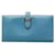 Blue Hermès Epsom Bearn Wallet Leather  ref.1390110