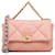 Pink Chanel Medium Lambskin 19 Flap Crossbody Bag Leather  ref.1390121