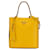 Bolso satchel Panier mediano de cuero saffiano amarillo de Prada  ref.1390129