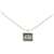 Colar com pingente de logotipo Dior CD Cube em prata  ref.1390146