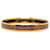 Brazalete esmaltado Hermès 1789 Liberté Egalite Fraternite estrecho de oro 75 Pulsera de disfraz Dorado Metal  ref.1390155