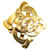 Broche Chanel CC de oro Dorado Chapado en oro  ref.1390169