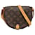 Brown Louis Vuitton Monogram Sac Tambourine Crossbody Bag Leather  ref.1390178
