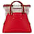 Maison Martin Margiela Rote Margiela Mini-Umhängetasche 5AC aus Gummi und Canvas Leder  ref.1390182