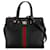 Bolso satchel Ophidia pequeño de cuero Gucci negro  ref.1390183